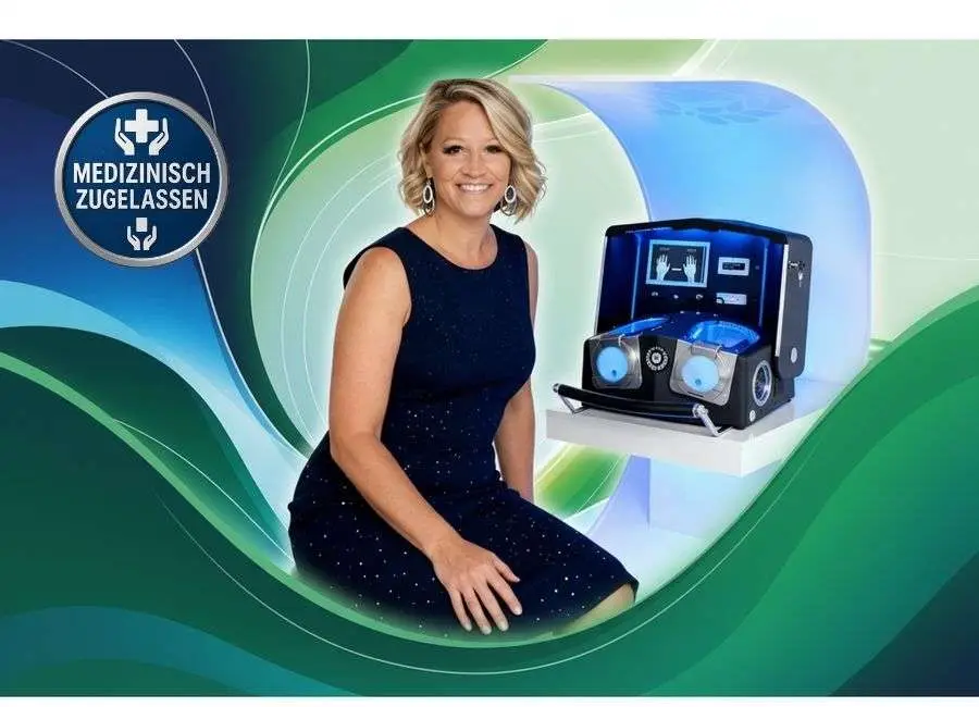 Alpha Cooling Gerät mit medizinischer Mitarbeiterin bei EMCONI Health Care