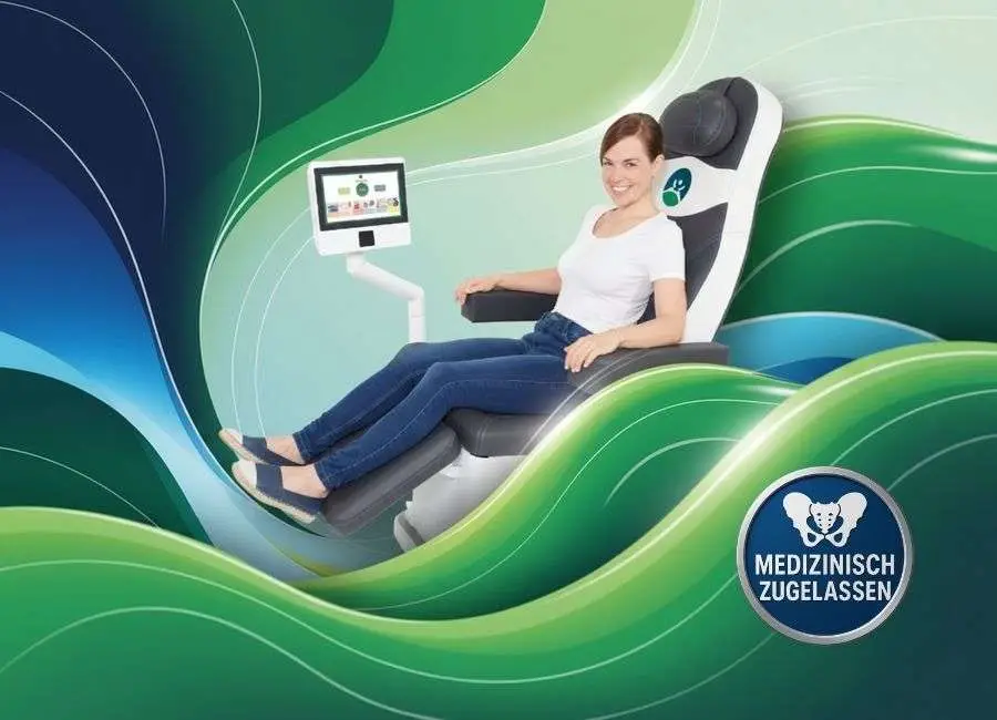 Frau beim Beckenbodentraining mit Pelvipower