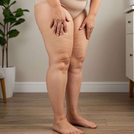 Beine mit Lipödem und Cellulite