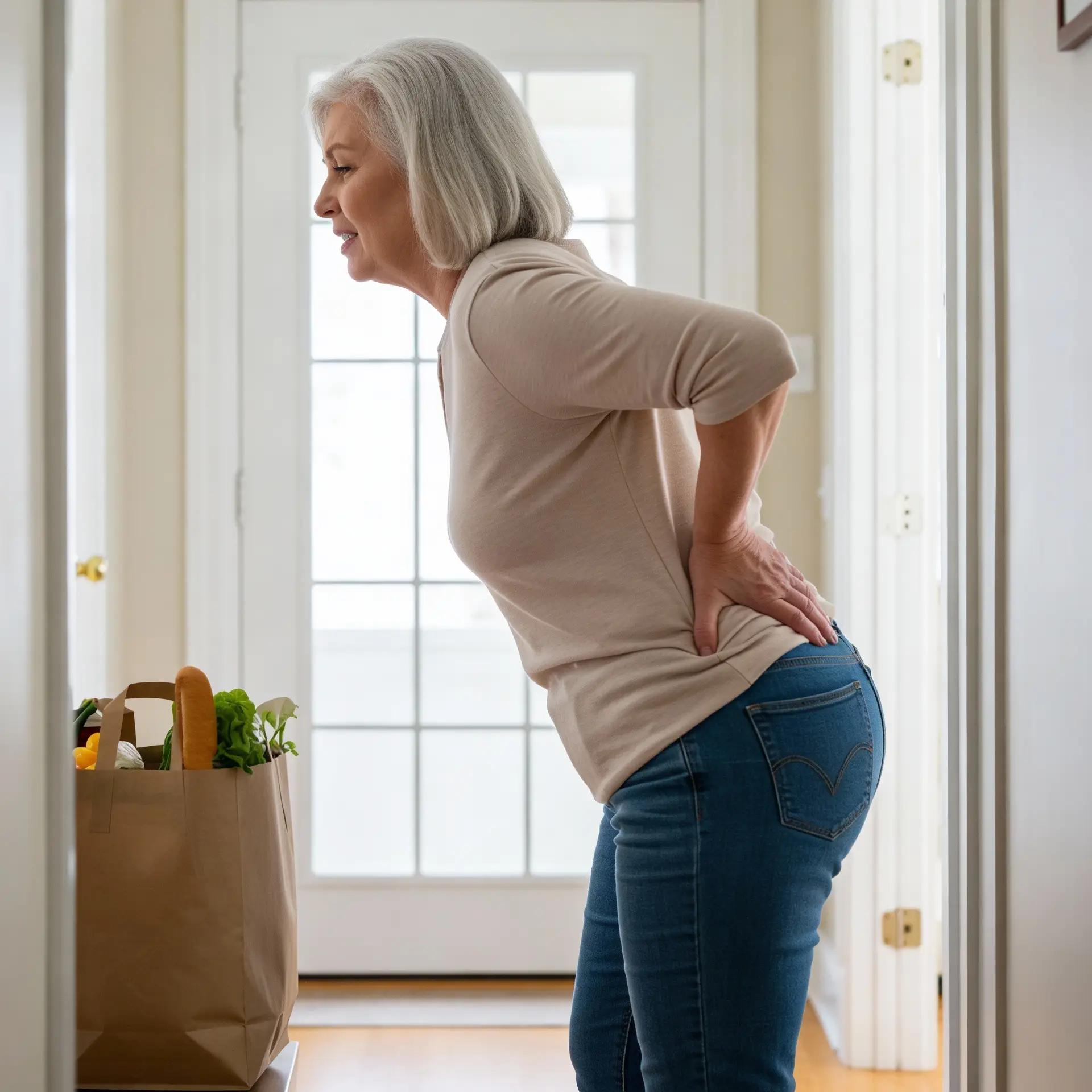 Rückenschmerzen beim Heben